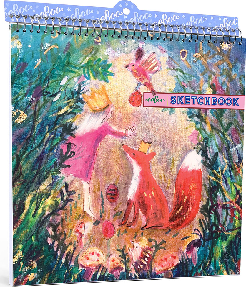 Eeboo - Skitsebog Med Spiralryg Til Børn - King Fox