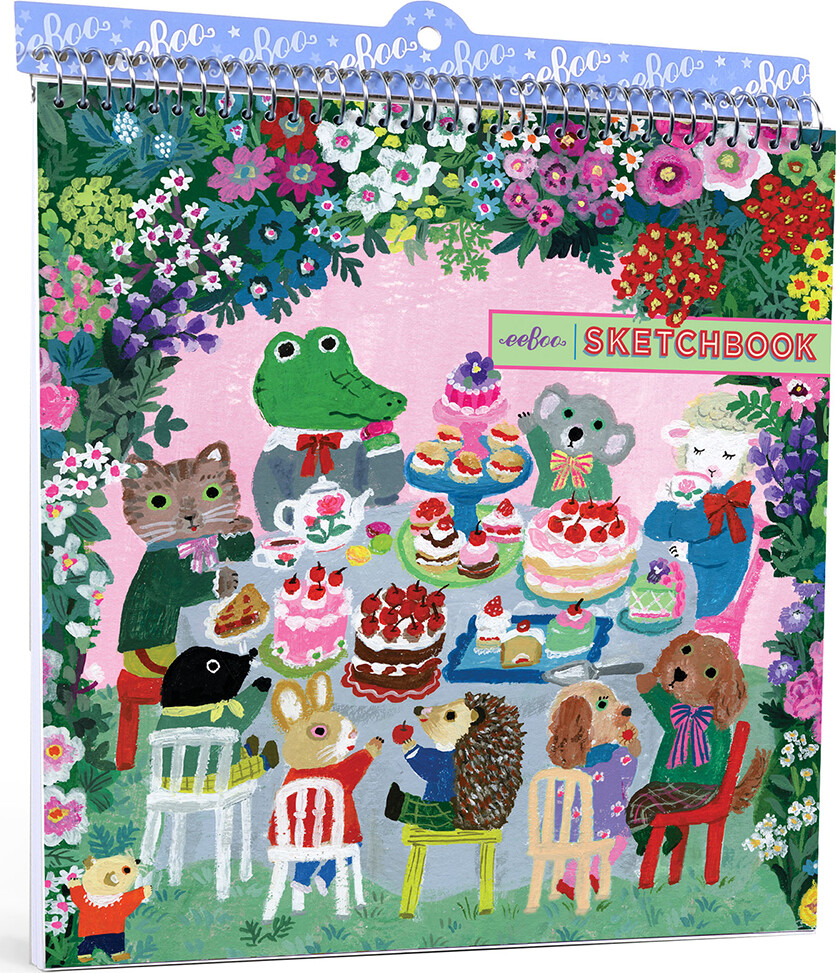 Eeboo - Skitsebog Med Spiralryg Til Børn - Sød Fejring