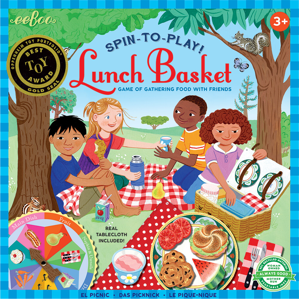 Eeboo - Brætspil Til Børn - Frokostkurven Drejer