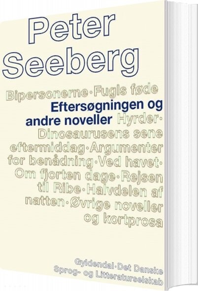 Billede af Eftersøgningen Og Andre Noveller - Peter Seeberg - Bog