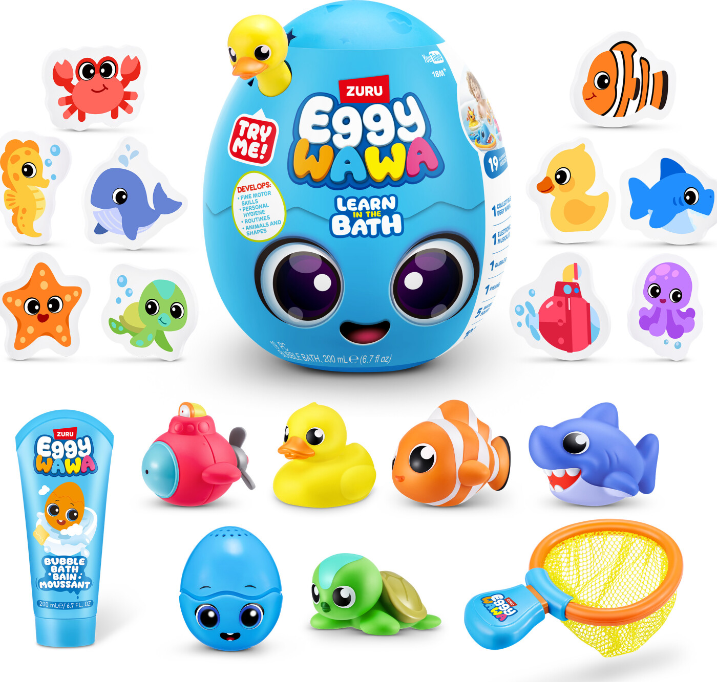 Eggy Wawa Bath Time Assorteret