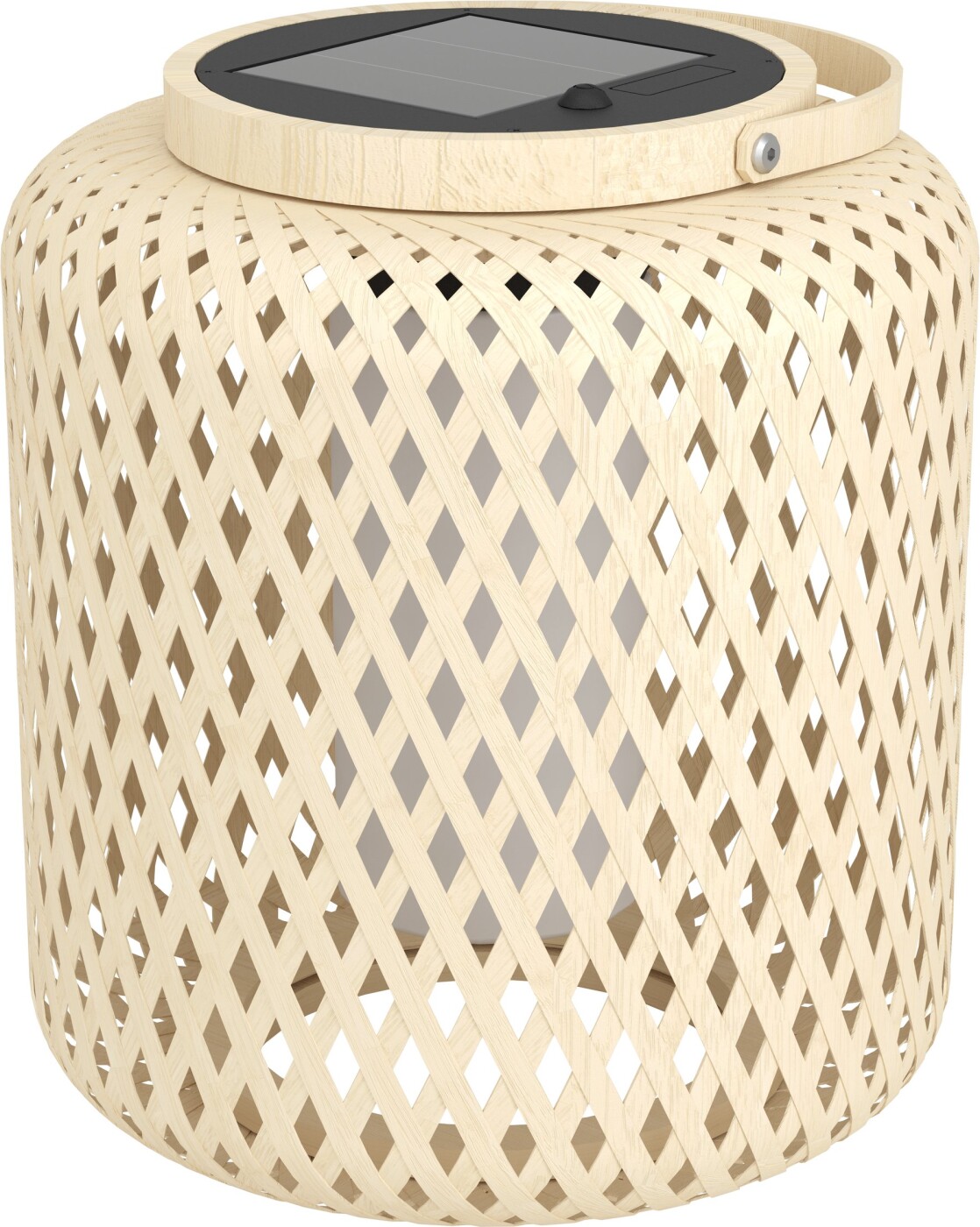 Eglo Marliano Solar Udendørs Bordlampe - Ø21cm, H240cm - Brun/Hvid - Flet
