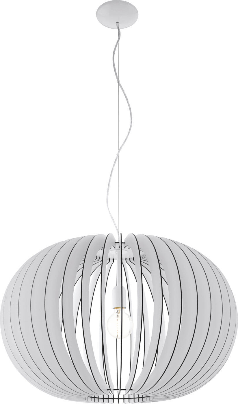 Eglo - Stellato - Pendel Lampe - Hvid Træ - ø 70 Cm