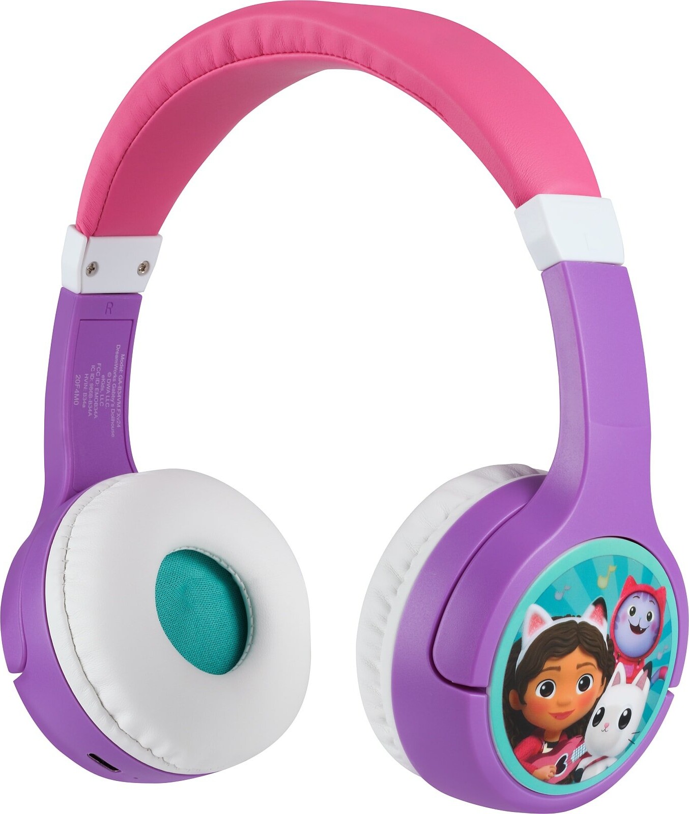 Upcoming Minds Ekids - Gabby's Dollhouse Trådløse Bluetooth-hovedtelefoner