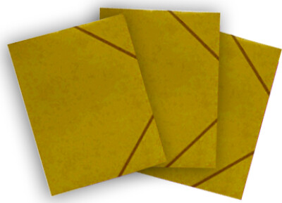 Elastikmappe Karton C4 3 Kl - Gul - Bright Office