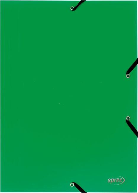 Elastikmappe - Pp - C4 - Grøn - Spree