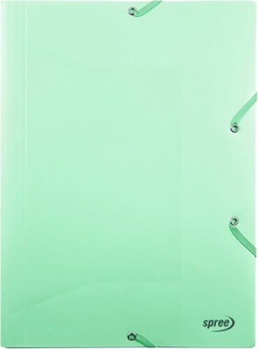Elastikmappe - Pp - C4 - Pastel Grøn - Spree
