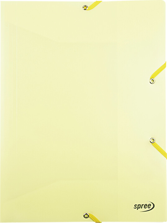 Elastikmappe - Pp - C4 - Pastel Gul - Spree