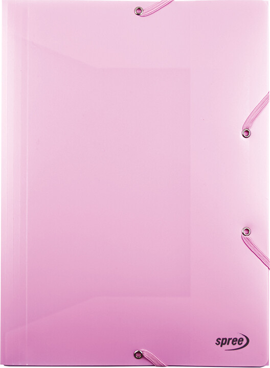 Elastikmappe - Pp - C4 - Pastel Pink - Spree