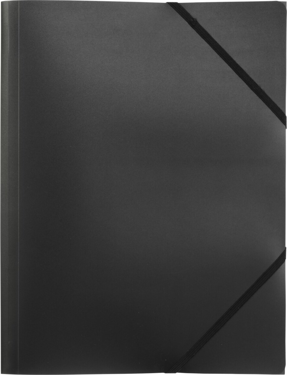 Elastikmappe Pp C4 Transparent - Sort