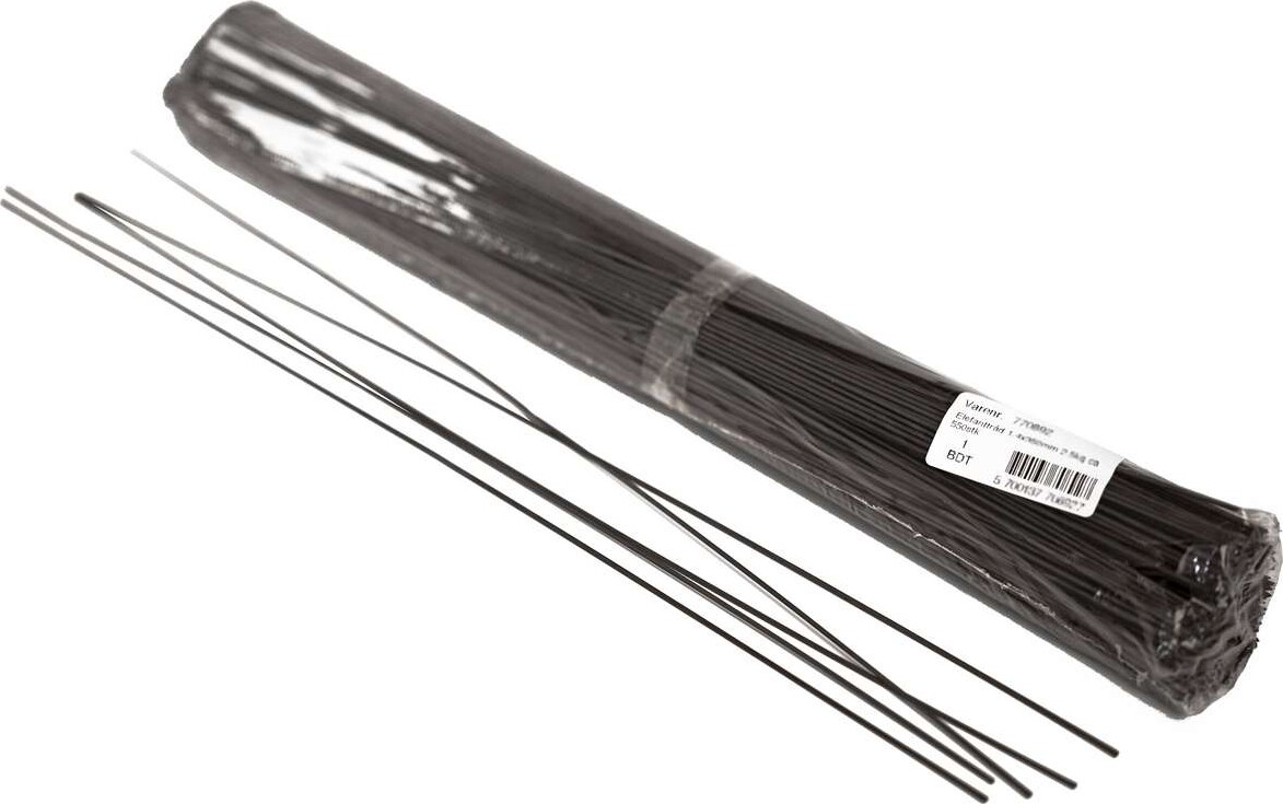 Elefanttråd - 1,4 X 350 Mm - Sort - 2,5 Kg