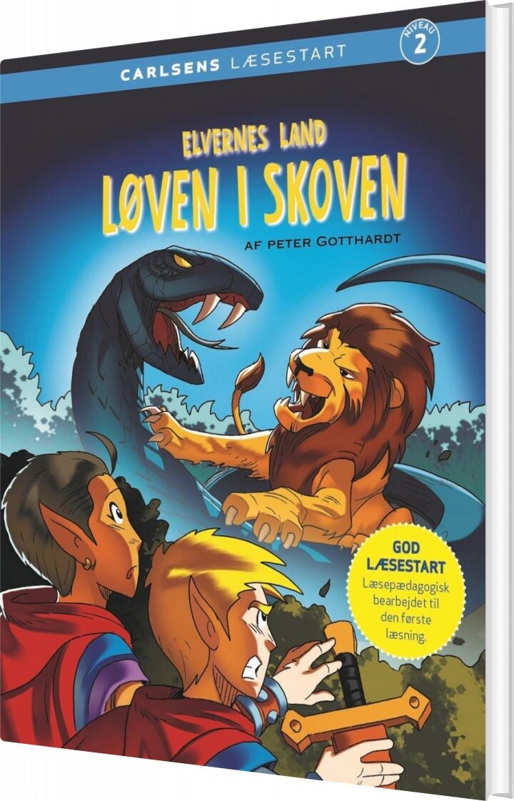 Carlsens Læsestart - Elvernes Land - Løven I Skoven - Peter Gotthardt - Bog