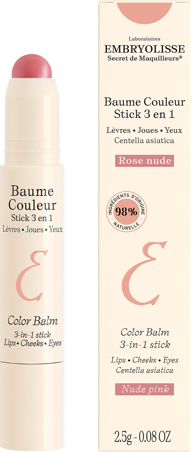Embryolisse - Color Læbepomade 3-i-1 Stick Nude Pink 2,5g