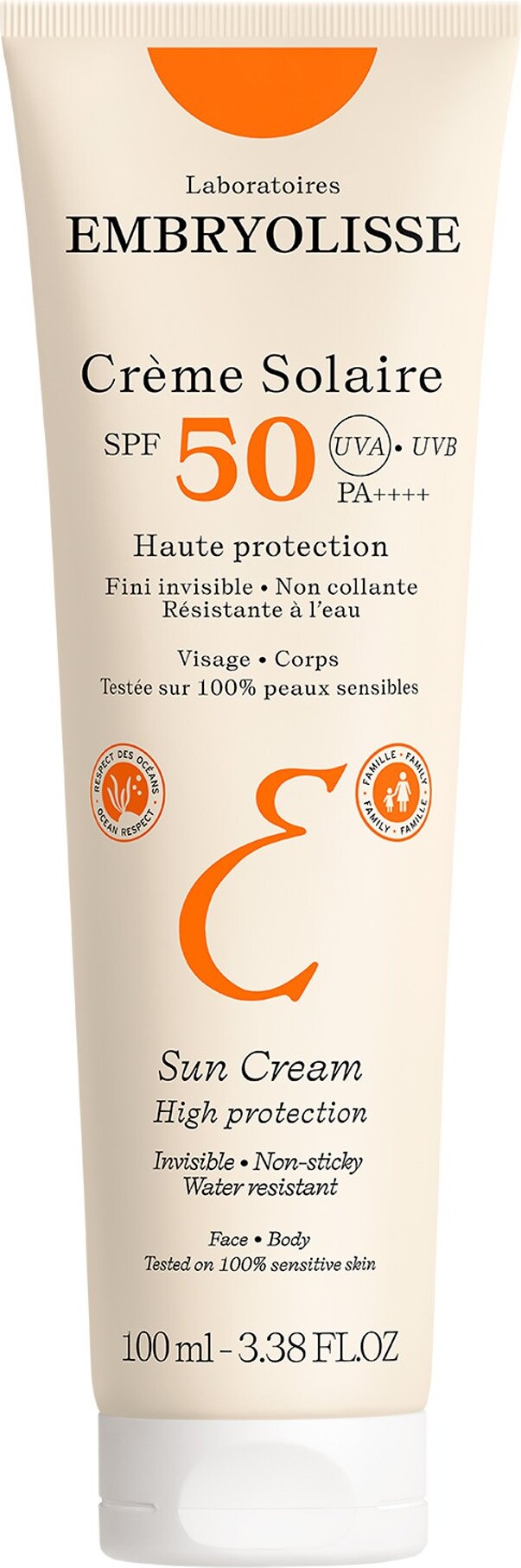 Se Embryolisse - Sun Cream Spf50 100 Ml hos Gucca.dk