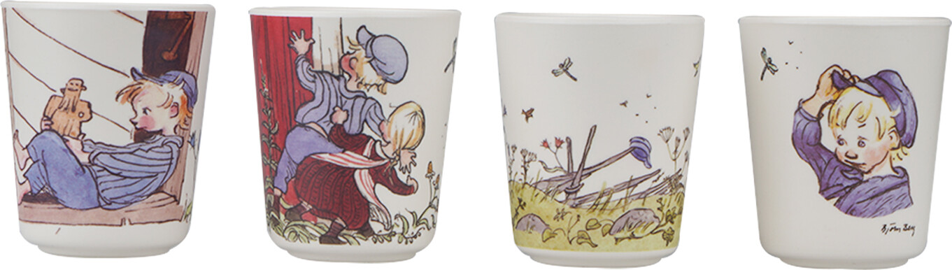 Melamin Kopper Til Børn - Emil - 4 Stk - Barbo Toys