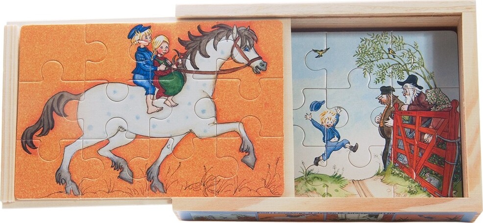 Emil Fra Lønneberg - Puslespil I Træ - 4 Puslespil I æske