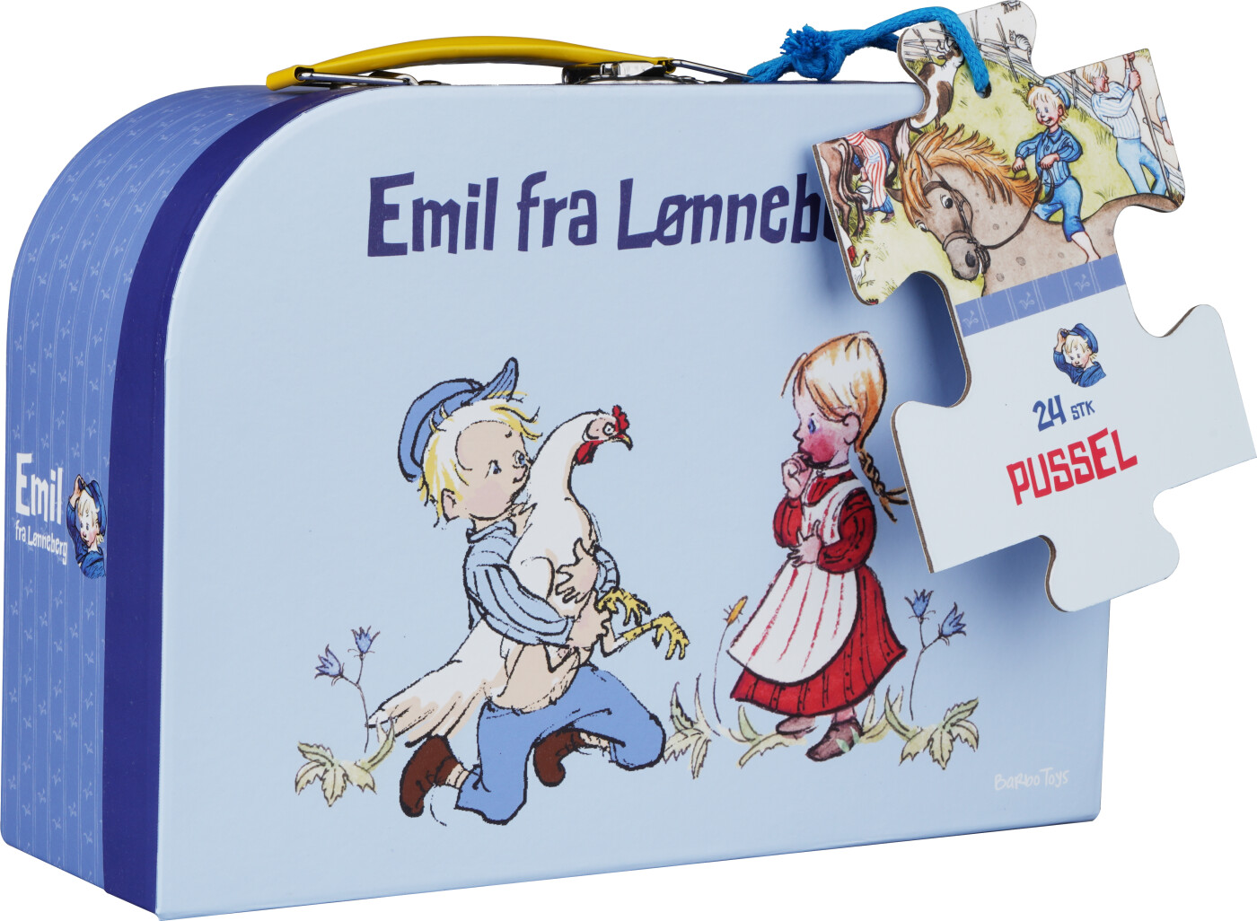 Barbo Toys - Puslespil I Kuffert - Emil Fra Lønneberg - 24 Brikker