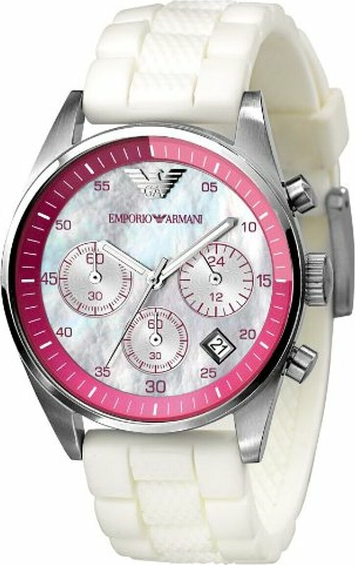 Emporio Armani Ar5883 - Herreur - 43 Mm - Hvid Pink
