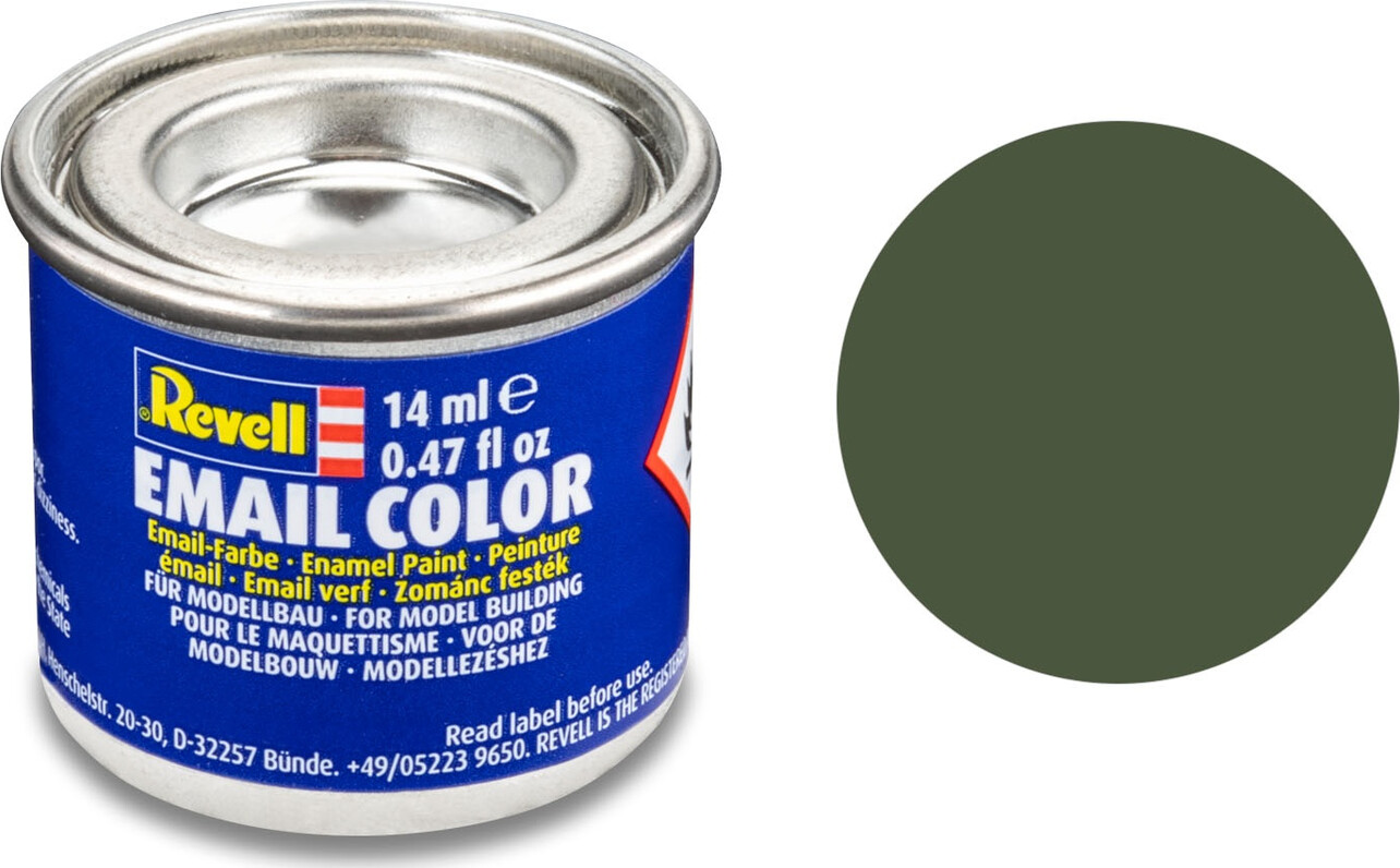 Emalje Maling Til Hobby - Revell - Bronze Green Mat 14 Ml