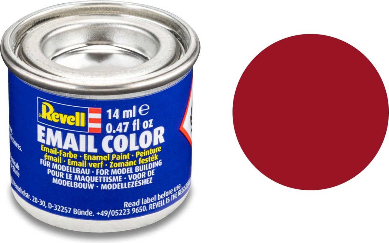 Emalje Maling Til Hobby - Revell - Carmine Red Mat 14 Ml