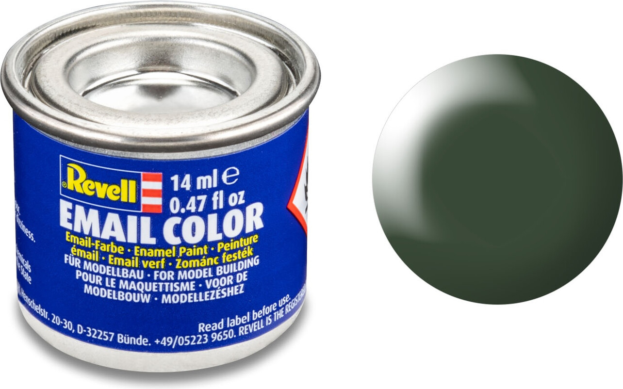 Emalje Maling Til Hobby - Revell - Dark Green Silk 14 Ml