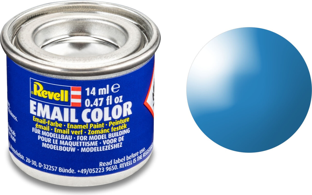 Emalje Maling Til Hobby - Revell - Light Blue Gloss 14 Ml