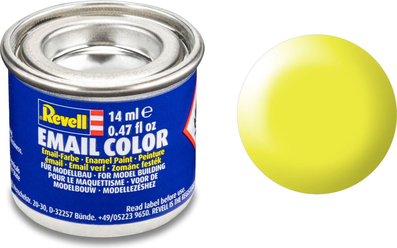 Emalje Maling Til Hobby - Revell - Luminous Yellow Silk 14 Ml