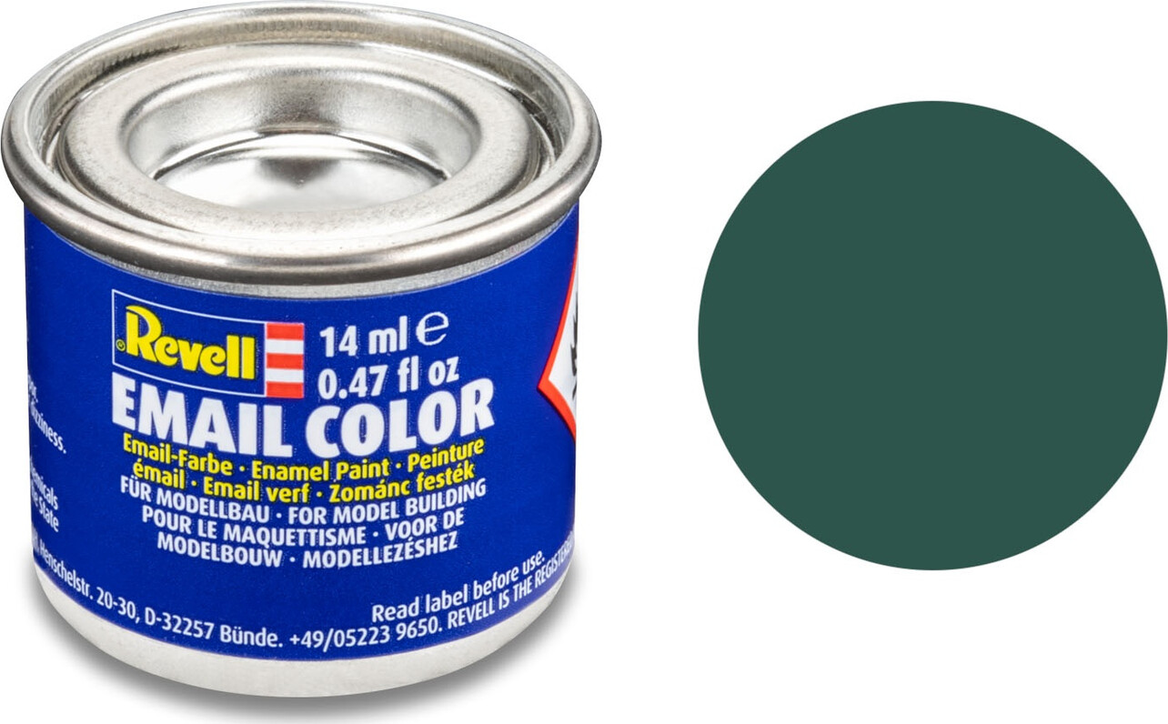 Emalje Maling Til Hobby - Revell - Sea Green Mat 14 Ml