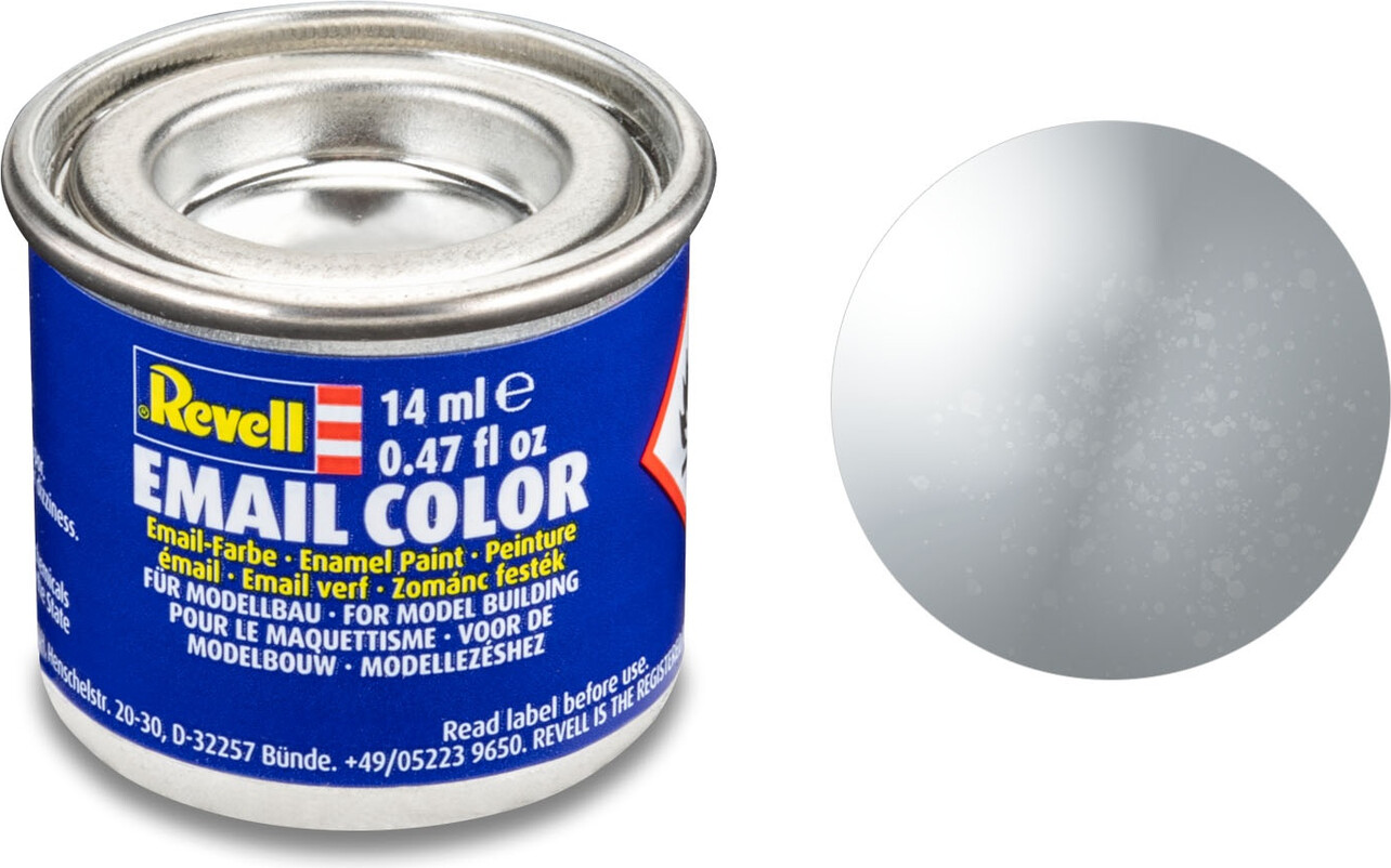 Emalje Maling Til Hobby - Revell - Silver Metallic 14 Ml