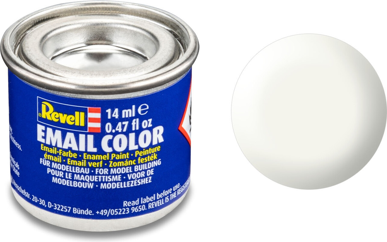 Emalje Maling Til Hobby - Revell - White Silk 14 Ml