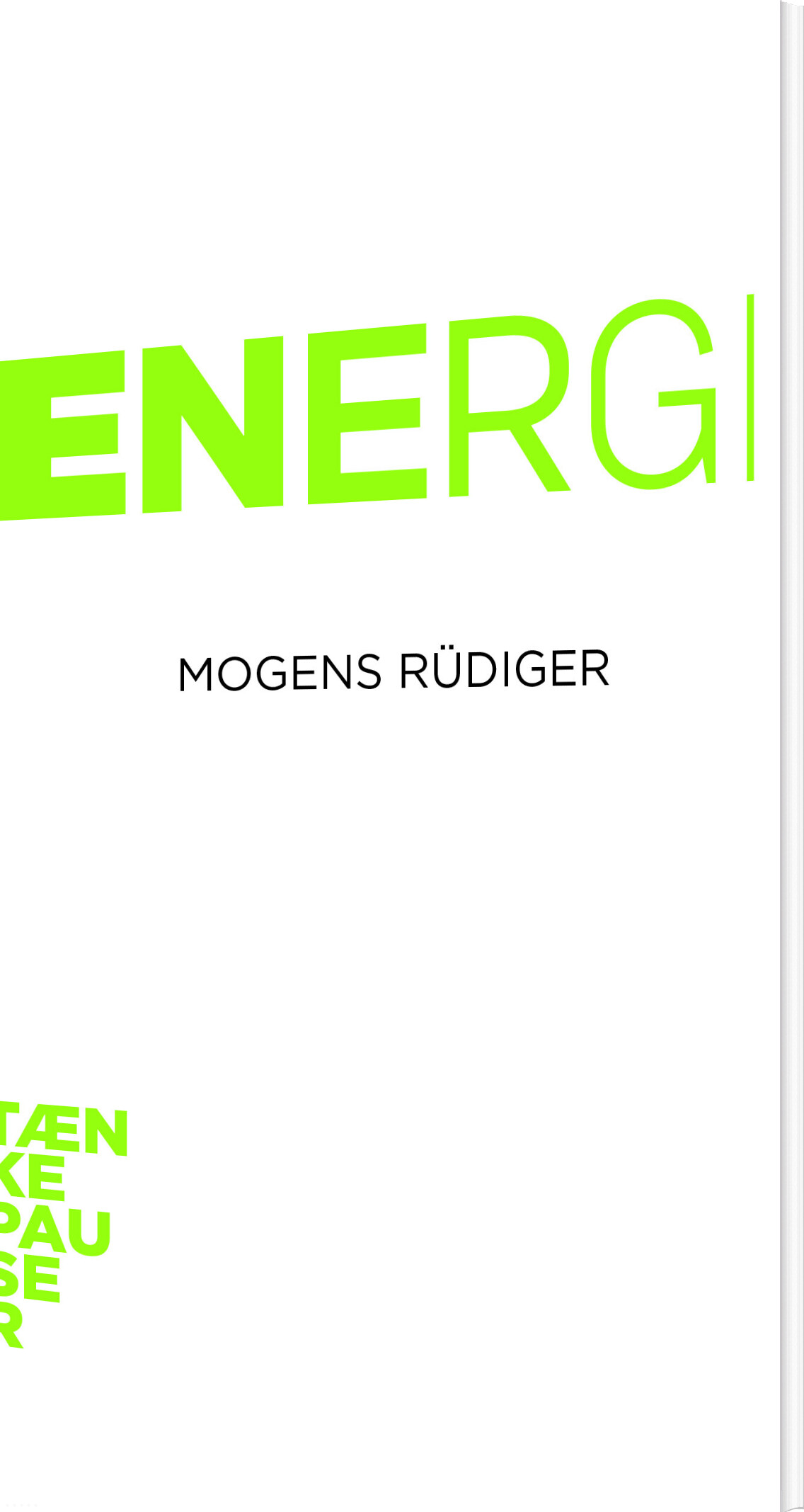 Tænkepause - Energi - Mogens Rüdiger - Bog