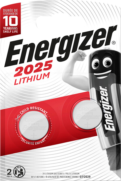 Energizer - Battery Lithium Miniature Cr2025 (2-pack)