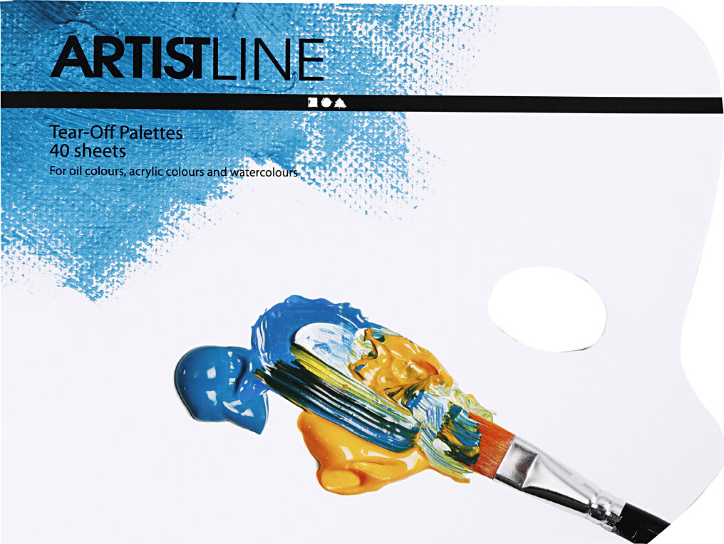 Engangspalette - L 31 Cm - B 23 Cm - Hvid - 1 Stk. billede