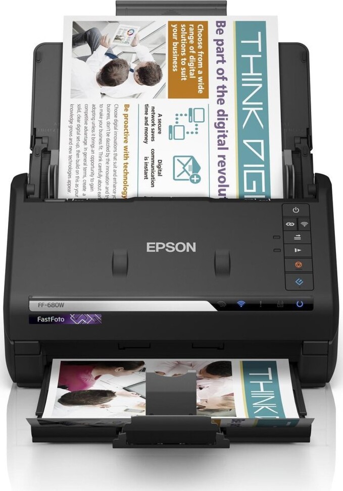 Epson Dual Face Scanner - 300 Dpi Usb Wifi - Ff680w - Sort