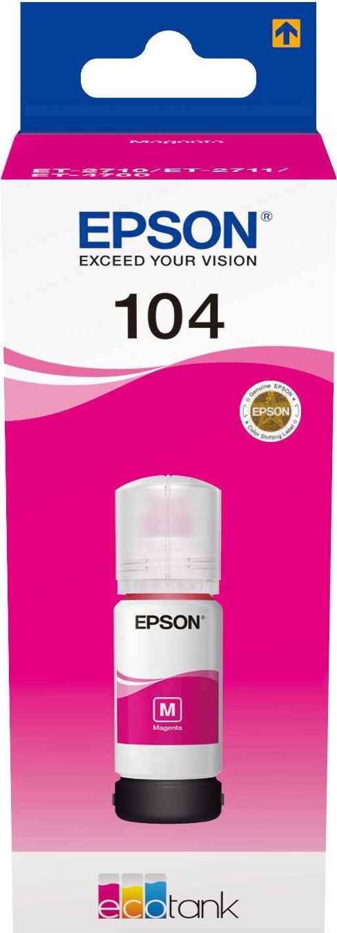 Epson Ecotank Blæk - 104 - Magenta