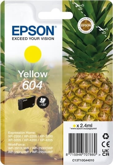 Epson - T604 Gul Blækpatron