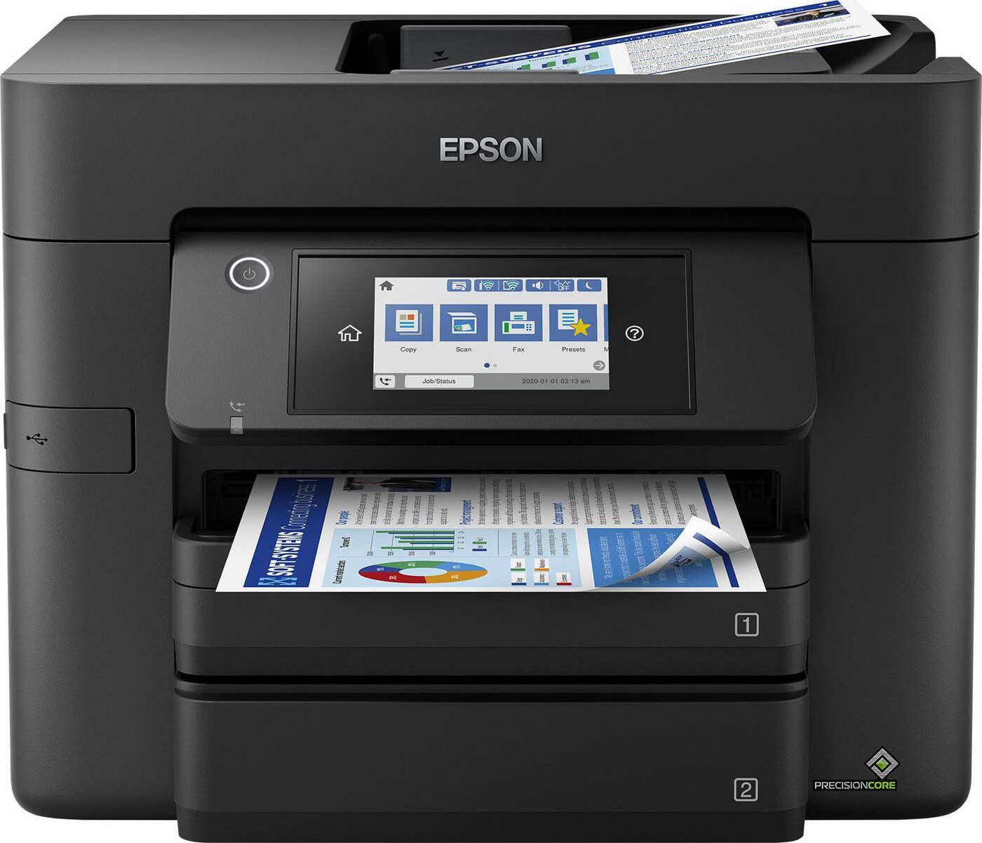 Se Epson Workforce Pro Wf-4830dtwf - Printer Med Wifi - 25 Spm hos Gucca.dk