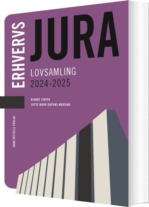 Erhvervsjura - Lovsamling - Bjarke Tinten - Bog
