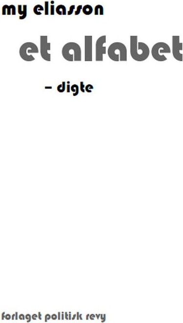 Billede af Et Alfabet - My Eliasson - Bog