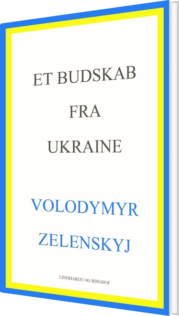 Billede af Et Budskab Fra Ukraine - Volodymyr Zelenskyj - Bog