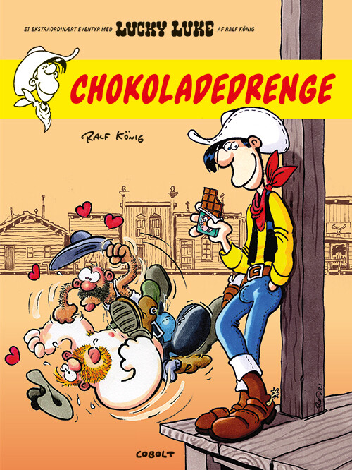 Billede af Et Ekstraordinært Eventyr Med Lucky Luke: Chokoladedrenge - Ralf König - Tegneserie hos Gucca.dk