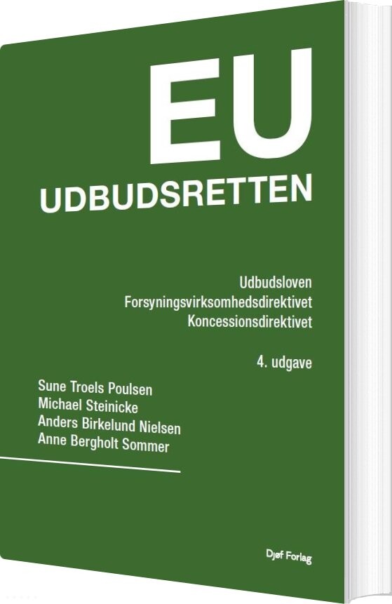 Eu Udbudsretten - Michael Steinicke - Bog