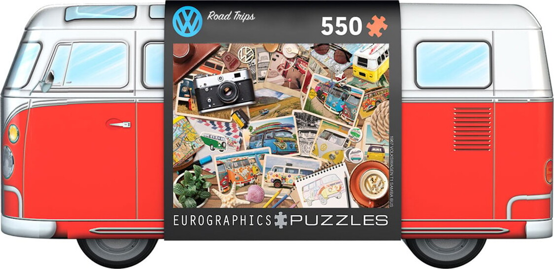 Eurographics - Puzzle Road Trip In Vw Bus Tinbox - 550 Pieces