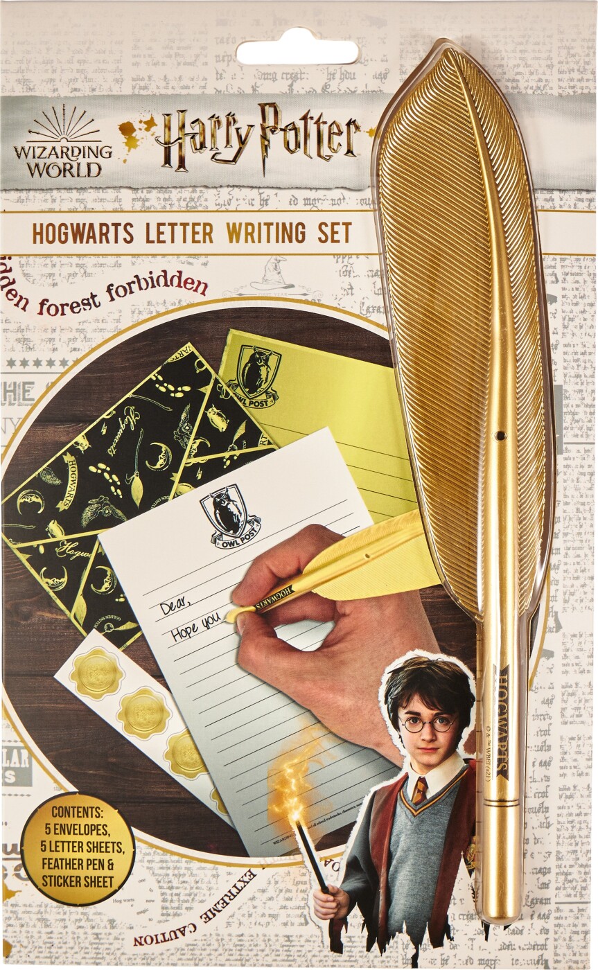 Billede af Harry Potter - Skrivesæt Til Breve Med Fjerpen - Euromic