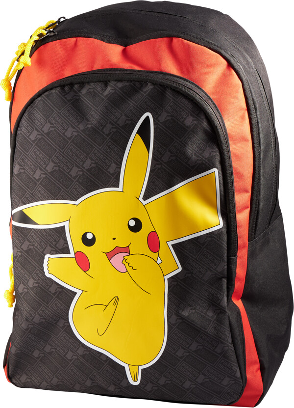 Billede af Pokémon - Skoletaske Til Børn - Pikachu - Sort Rød hos Gucca.dk