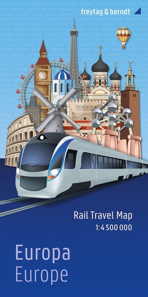 Freytag & Berndt - Europa: Rail Travel Map - English book