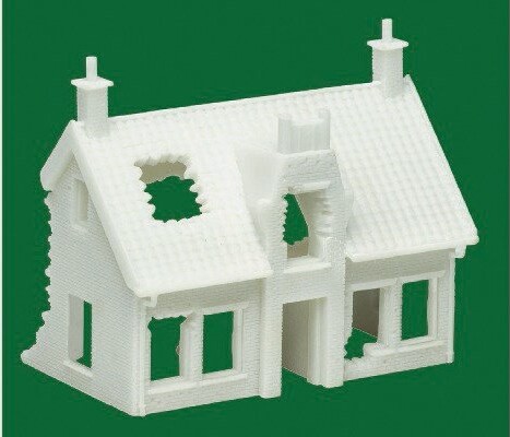 Billede af Airfix - European Ruined Cottage Byggesæt - 1:76 - A75004