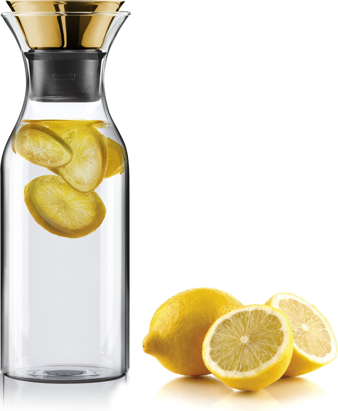 Eva Solo - Vand Karaffel Med Vippelåg - 1 Liter - Messing