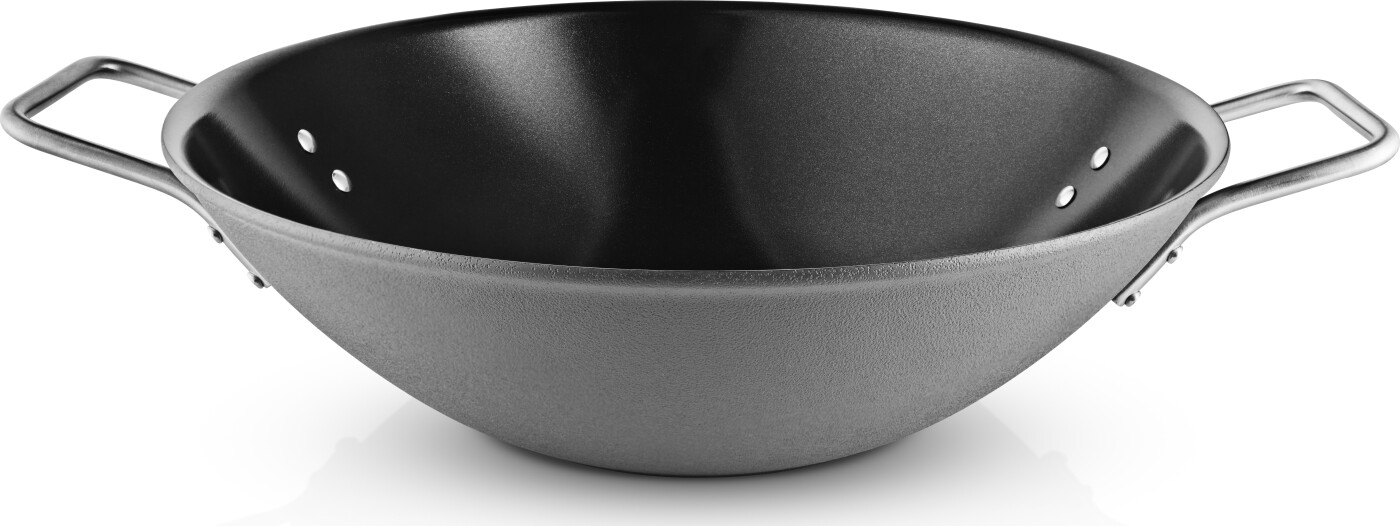Eva Trio - Grey Line Wok Gryde - ø 32 Cm - Keramisk Belægning - Grå