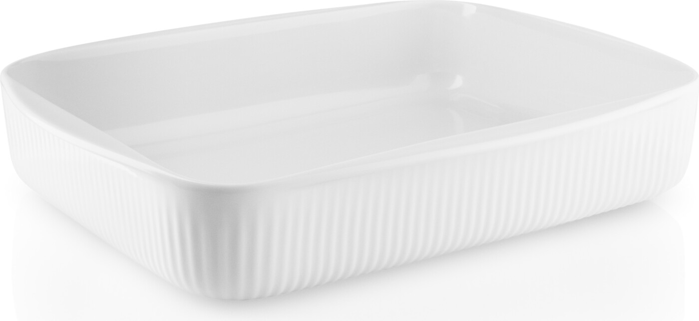 Eva Trio - Legio Nova Ovnfast Fad - Hvid - Porcelæn - 30,5x24,5 Cm